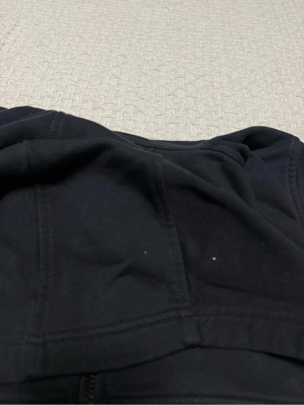 Nike black zip up youth hoodie size small.